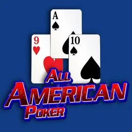 All American Poker slot logo by RTG (Reel Time Gaming) at Flagman Casino