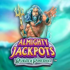 Almighty Jackpots – Realm of Poseidon logo by Novomatic at Flagman Casino