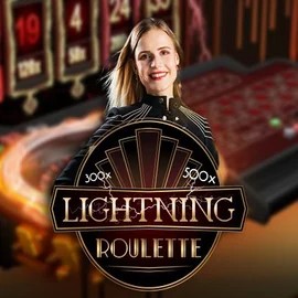 Official Live Casino logo: Lightning Roulette by Evolution at Flagman Casino