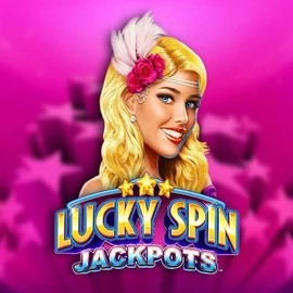 Lucky Spin Jackpots slot logo by Novomatic at Flagman Casino